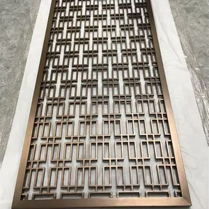 Paravent de séparation de pièce à 8 panneaux, sans perçage, moderne, en acier inoxydable, avec étagère TV pour salon - Product Image 4