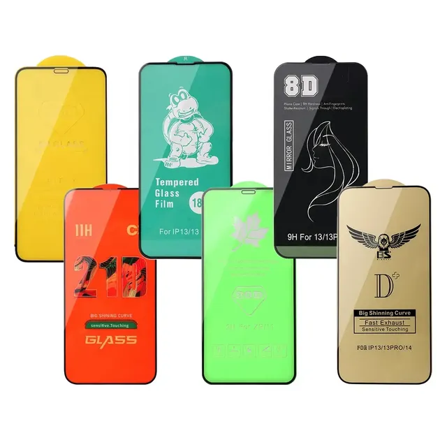 Hot Sale 9D 10D 11D 21D Tempered Glass Screen Protector for Iphone 17 Pro for Samsung for Redmi Mobile Phone Screen Protector