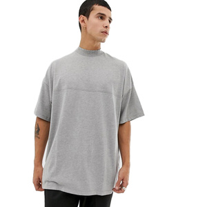 Lourds 100% Coton T-Shirt/T-Shirt en gros Mode <span class=keywords><strong>Col</strong></span> montant Imprimé Hommes Personnalisé Surdimensionné T-Shirt/T-Shirt - Product Image 1