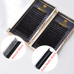 Lashplus Bán Chạy Nhất Hàn Quốc Pbt Cao Cấp <span class=keywords><strong>Matte</strong></span> 1:1 Cổ Điển Khối Lượng 0.07 0.10 Vegan Khối Lượng Lông Mi Mở Rộng Khay - Product Image 2