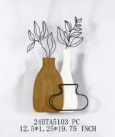 Décor mural en bois suspendu nouvelle forme de voiture de livraison décor mural de fleurs en bois blanc antique pour la vente en gros