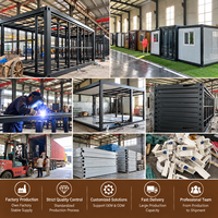 Maison préfabriquée en conteneur à montage facile et étanche pour l'hébergement des travailleurs, maison en conteneur en kit pour le logement du personnel