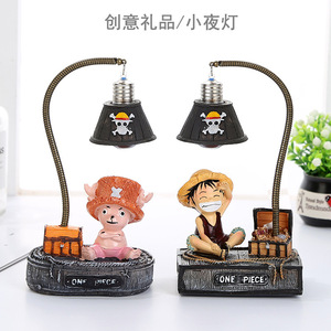Figuras de Anime Japonés de One Piece, Luffy, <span class=keywords><strong>Tony</strong></span> <span class=keywords><strong>Chopper</strong></span>, Lámpara Nocturna con Forma de Figuras de Acción para Decoración - Product Image 3