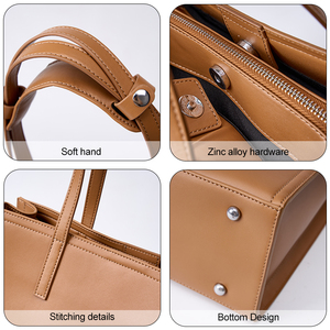 Fornitore Vera Pelle Tote Nuovo Grande Lavoro Quotidiano Porta PC Casual Designer Borsa <span class=keywords><strong>Donna</strong></span> Tote - Product Image 6