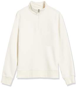 Sweat-shirt de golf pour homme à col montant zippé, manches longues, brodé, coupe oversize, anti-rétrécissement, anti-plis, couleur mélange automne - Product Image 1