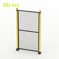 Pince robuste BIRO 60*60 pour clôture de protection de machine, système de clôture de sécurité industrielle avec revêtement en poudre, taille personnalisée
