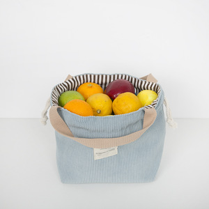 <b>Canvas</b> Picnic Tote Eco Cotton Cloth Small Handbag Dinner Container Food Storage <b>Box</b> Drawstring Corduroy Lunch Cooler Bags - Product Image 4