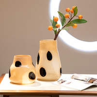Lait créatif jade oblique verre hydroponique couleur bouteille vase sol verre vase grandes rayures rétro simple décoration vase à fleurs
