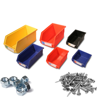 Bac de rangement en plastique cueillette pick stockage empilable composant organisateur et étagère d'entrepôt bacs