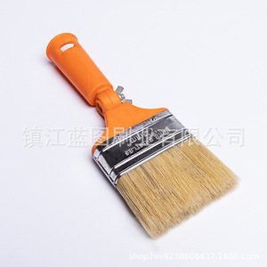 Pinceau plat réglable à poils de porc, manche en plastique orange, 13-19 mm, fabricant Zhenjiang - Product Image 4