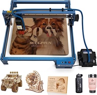 Mesin Pemotong dan Pengukir Laser SCULPFUN S30 20W CNC untuk Kayu MDF, Akrilik, Kulit, DIY, Usaha Kecil, dan Desktop