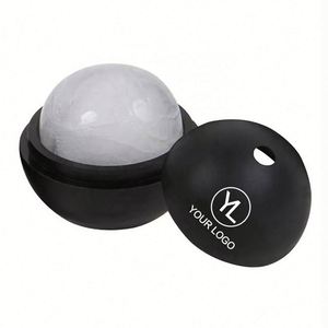 Moule à boules en silicone de qualité alimentaire avec logo personnalisé, pour la fabrication de sphères de glace rondes pour la promotion de cocktails - Product Image 1