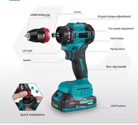 Vente chaude 21V Brushless Ménage Impact Perceuse Électrique Ensemble Vitesse Variable Tournevis Électrique Industriel Alimenté Par Batterie OEM