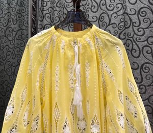 2025 colección Primavera Verano nueva gran oferta blusa camisas <span class=keywords><strong>para</strong></span> mujeres Casual Sexy suelta Tops ganchillo encaje bordado 3/4 Floral - Product Image 2