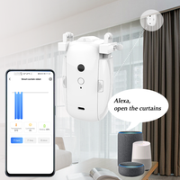 Moteur de rideau intelligent WiFi pour maison connectée, 1 pack, commande de moteur de volet, sans fil, Tuya Smart Curtain Bot Robot trois en un, tringle romaine, 2 pièces