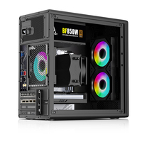 Nouveauté Boîtier PC de bureau en aluminium pour jeux, grand espace, design USB3.0, châssis MATX, boîtiers d'ordinateur en vrac