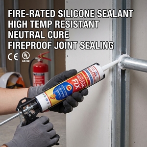 Scellant en silicone blanc de qualité supérieure, peignable, séchage rapide, résistant aux intempéries, adhésif élastique pour joints de construction, sans fissuration - Product Image 1