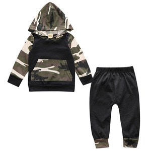 Nouvelle mode, fournisseur chinois asiatique, vêtements pour bébés, ensemble camouflage prêt à expédier - Product Image 1