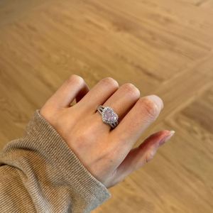Dylam OEM ODM <b>Smart</b> Jewelry Manufacturer S925 Silver Eternity Band Heart Love 8A Cubic Zirconia Wedding Engagement Bridal <b>Rings</b> - Product Image 4