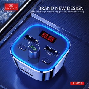 Earldom Nhanh Chóng Nhanh Chóng QC 3.0A Sạc BT <span class=keywords><strong>Handfree</strong></span> Cuộc Gọi <span class=keywords><strong>Kit</strong></span> Màu Xanh-Toothes Không Dây FM Transmitter Xe MP3 Máy Nghe Nhạc - Product Image 3