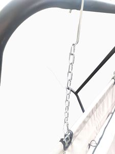 Hamaca <span class=keywords><strong>de</strong></span> <span class=keywords><strong>Lona</strong></span> para Acampar al Aire Libre <span class=keywords><strong>y</strong></span> para Colgar, Hamaca <span class=keywords><strong>de</strong></span> Algodón a Rayas con Soporte, Hamaca con Soporte <span class=keywords><strong>de</strong></span> <span class=keywords><strong>Madera</strong></span> - Product Image 5