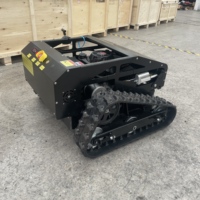 Tondeuse à gazon télécommandée toute neuve, robot tondeuse à chenilles en caoutchouc, certifiée CE, fabriquée en Chine