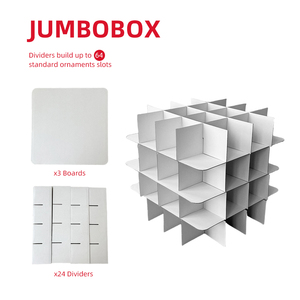 Contenedor de Almacenamiento Personalizado para Adornos de Navidad Ecológico Caja para Bolas Navideñas con Compartimentos y Divisores para 64 Bolas - Product Image 5