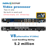 Pengontrol Video LED Novastar V6 V8 V12 V16 4K HD All in One Prosesor Layar LED untuk Iklan Komersial Dalam dan Luar Ruangan