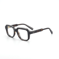 Montures de lunettes optiques carrées unisexes classiques à motif de dessin animé, en acétate transparent, avec protection anti-lumière bleue, pour adultes, avec étui – Prix usine