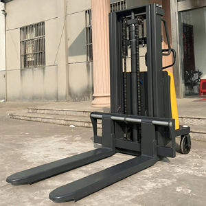 Apilador semieléctrico de primera clase 1000Kg Capacidad de carga 1600mm Altura de elevación Restaurante Carretilla elevadora adecuada Precio preferencial - Product Image 2