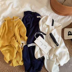 Nouveau <span class=keywords><strong>Polo</strong></span> d'été respirant à manches courtes et couleur unie pour bébé garçon - Collection Boutique Printemps/Été - Product Image 3