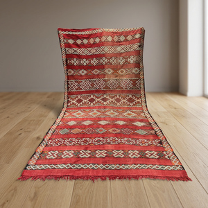 Alfombra Tribal Hecha a Mano, Kilim Marroquí, Alfombras de Lana Bereber, Venta al por Mayor, Anudadas a Mano, Patrón Geométrico, Pelo Corto, Grosor Medio, para el Hogar - Product Image 2