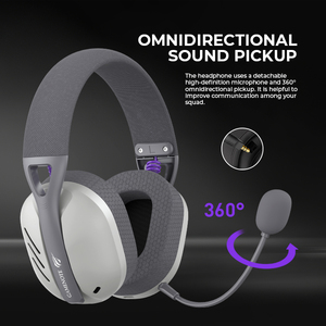 Havit Fuxi -H3 <span class=keywords><strong>Auriculares</strong></span> <span class=keywords><strong>Inalámbricos</strong></span> 2.4G Multiplataforma para Videojuegos y Móviles <span class=keywords><strong>con</strong></span> <span class=keywords><strong>Micrófono</strong></span> - Product Image 5