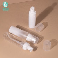 Emballage YAN 50ml 75ml 85ml Bouteille à pompe moussante pour animaux de compagnie en blanc mat givré pour nettoyant cosmétique pour le visage et le lavage des mains