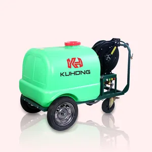KUHONG 12.6L/dak Hidrolavadora araba yıkama tankı benzinli gaz motor temizleme makineleri soğuk su yüksek basınçlı yıkayıcı