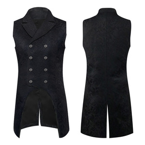 Chaleco Largo Victoriano, Chaleco de Príncipe, Chaqueta Gótica Medieval <span class=keywords><strong>para</strong></span> <span class=keywords><strong>Hombre</strong></span>, Disfraz <span class=keywords><strong>para</strong></span> Fiesta de Halloween, Chaleco Punk Retro - Product Image 4