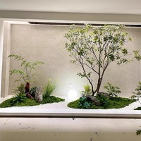 Arbres artificiels en forme de cheval ivre, plantes vertes, création de paysages, hôtel, club-house, salon de thé, arrangement floral paysager