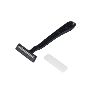 Customized Colors Twin Blade Stainless Steel Disposable <b>Razor</b> with Plastic Handle for <b>Men</b> Shaving - Product Image 3