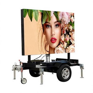 Affichage LED mobile sur remorque pour publicité extérieure ST3 P3 P4 P5, écran LED numérique étanche pour campagnes publiques en bord de route - Product Image 1