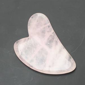 Masseur électrique en cristal rose, accessoire de Massage, pour <span class=keywords><strong>Acupuncture</strong></span>, Quartz, beauté Guasha, planche à gratter, en Jade - Product Image 3