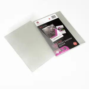 HSQY Low Moq 0.15mm Pvc Binding Cover Clear A3 A4 A5 Plastic Book Cover Pvc Sheet For Stationery