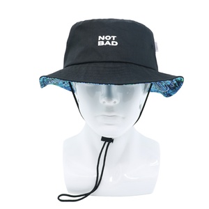 Custom Printed Logo Waterproof Boonie <b>Bucket</b> <b>Hat</b> <b>with</b> Adjustable <b>String</b>-Unisex All Seasons Fishing & Travel Ready - Product Image 1
