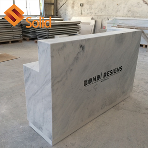 Mặt Đá Nhựa Cứng Bề Mặt Rắn Trạm Y Tá Màu Trắng Sang Trọng Quầy Lễ Tân Bàn Làm Việc Thiết Kế Hiện Đại Bàn Tiếp Tân Thẩm Mỹ Viện Khách Sạn - Product Image 6