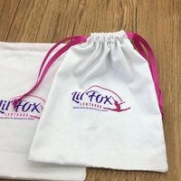 Öko-Wiederverwendbare Baumwoll-Schuhbeutel mit Kordelzug und Individuellem Logo für Ballett- und Tanzschuhe, Aufbewahrungstasche für Damen-Gymnastikschuhe