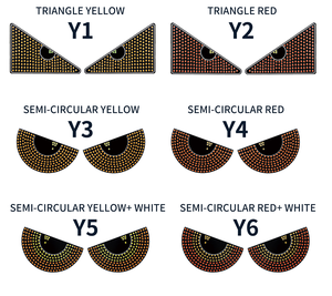 Đèn trang trí ô tô <span class=keywords><strong>USB</strong></span>, đèn cửa sổ ô tô, đèn mắt quỷ LED, màn hình LED ma trận, đèn mắt quỷ cho ô tô - Product Image 3