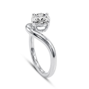 Elegant Yellow Gold Lab Grown Diamond <b>Ring</b> for Women Featuring VVS VS EF Diamonds in 10KT 14KT 18KT Gold Perfect for Engagement - Product Image 3
