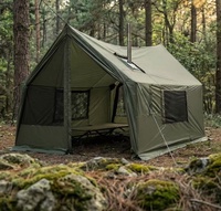 Grande tente hamac pour 4 à 6 personnes avec cheminée intégrée
