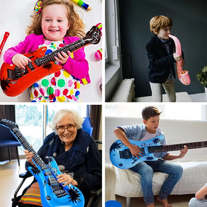 Chất lượng cao đầy màu sắc <span class=keywords><strong>Inflatable</strong></span> Rock Sao Đồ chơi thiết lập <span class=keywords><strong>Inflatable</strong></span> nhạc cụ <span class=keywords><strong>Inflatable</strong></span> Guitar đạo cụ cho Đảng trang trí - Product Image 5