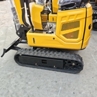 Mini-excavatrice multifonctionnelle de 1200 kg, fournie directement par l'usine, avec options de tarière, de brise-roche et de ramasseur pour petits travaux de construction