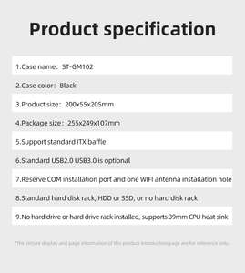 Server chassis <span class=keywords><strong>itx</strong></span> custodia pc portatile custodia da tavolo <span class=keywords><strong>Mini</strong></span>-<span class=keywords><strong>ITX</strong></span> custodia <span class=keywords><strong>HTPC</strong></span> ufficio Chassis - Product Image 6